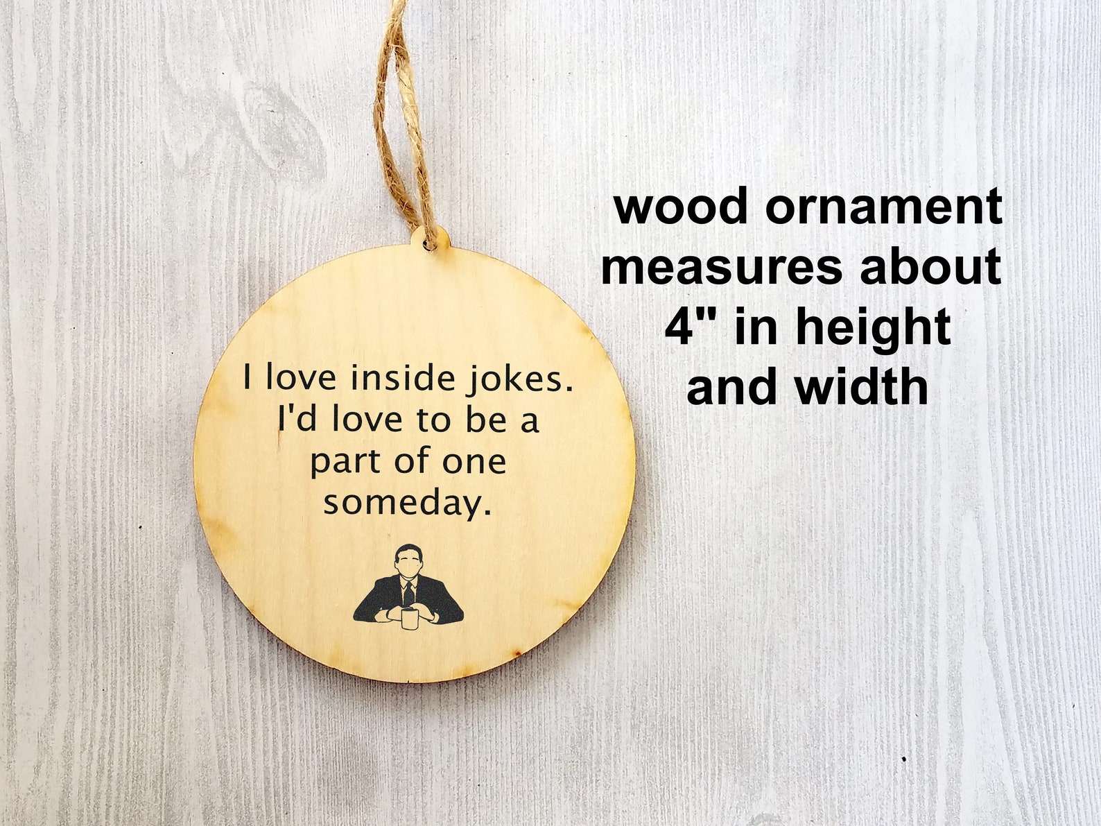 Inside Jokes Ornament Funny Ornaments Funny Gifts the Office Etsy