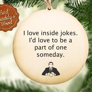 Inside Jokes Ornament Lustige Ornamente Lustige Geschenke Das Büro Tausch Geschenk für Arbeit Ornament Austausch Geschenk - Vier Stück Set verfügbar