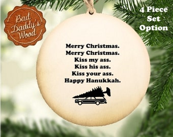 Funny Ornament Humorous Holiday Gift Funny Christmas Gift Humorous Gift Christmas Vacation Griswold Family Christmas Holiday Movie -Kiss