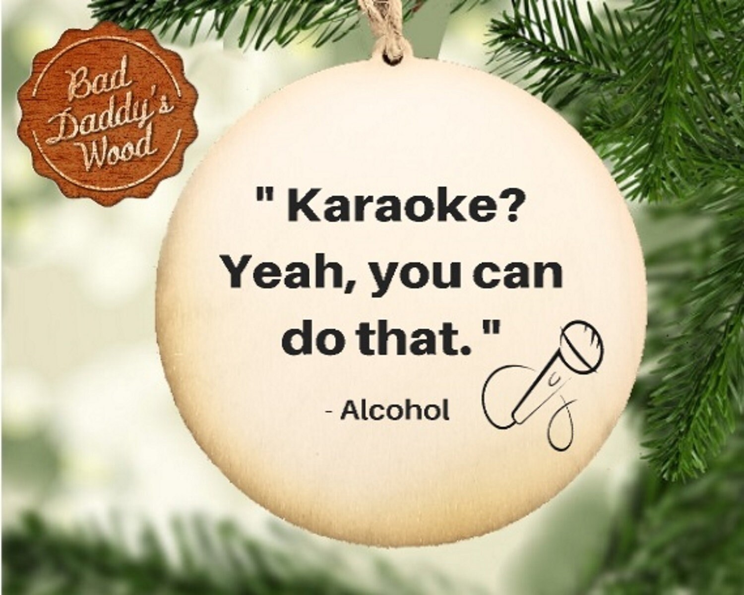 Karaoke Ornament Karaoke Gift for Karaoke Singer Funny Ornament Wood  Ornament Gift for Friend Coworker Holiday Birthday Karaoke Fan Gift - Etsy, image size:1500x1200