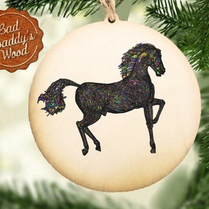 Horse Ornament Horse Christmas Ornament Holiday Gift for Horse Lover Horse Rider Equestrian Present for Riding Instructor Friend Barn
