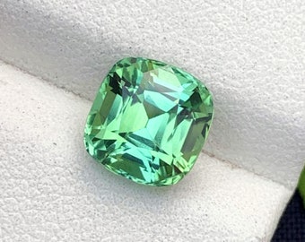 Green Tourmaline Gemstone Jewelry Making, Bluish Tourmaline Loose Gemstone, Natural Tourmaline Ring Stone, Flawless Tourmaline Stone, 2.8 CT