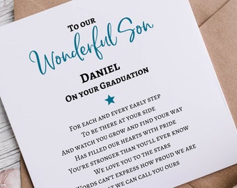 University graduation card, Son congratulations cards, Son graduation Cards, College Graduate card, Graduation 2023 card, Proud of you