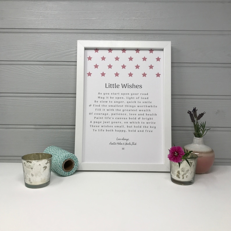 Boys Christening Card Personalised Christening Poem Etsy UK