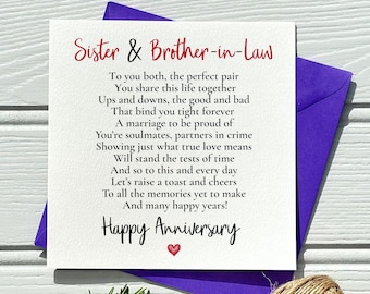 Handgemachte Hochzeitskarte Für Bruder & Schwägerin – 22x22 Cm, Mit Strass, Inkl. Umschlag