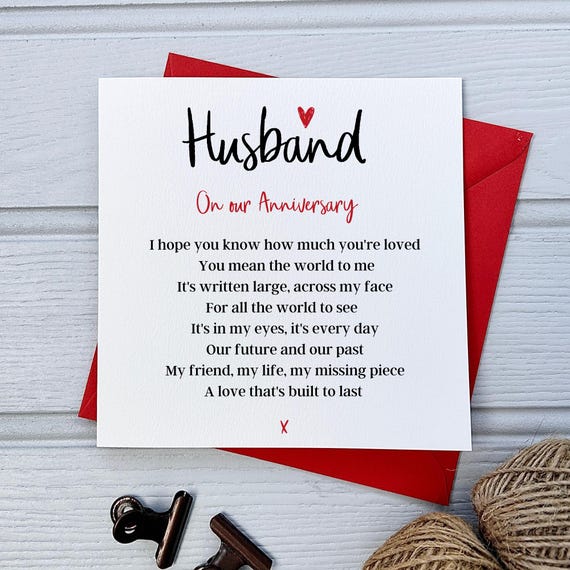 Soulmate Best Friend Anniversary Card, A5 Greeting Card, Husband, Wife