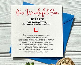 Driving Test Card | New Driver Gift | Congratulations | You Passed