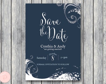 winter save the date etsy