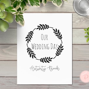 Wedding Kids Activity Book and Coloring, Wedding Kids Table Activities, Coloring Book Childrens Activity Sheets, Kids Maze, TG00 TH00