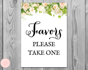 Favors Sign, Wedding Favor sign, Shower Favors sign, Engagement party favor sign, Printable sign, Wedding decoration sign TH01 DD TH28