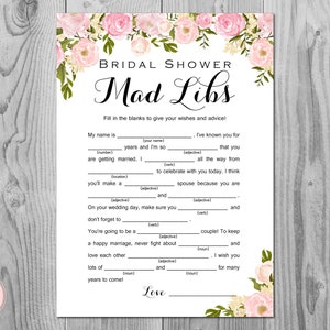 Pfingstrosen Brautparty Mad Libs, Hochzeit Rat Karten, Hochzeit Mad Libs, Brautdusche Mad Libs, Braut Mad Libs, Mad Lib Rat WD67 TH13