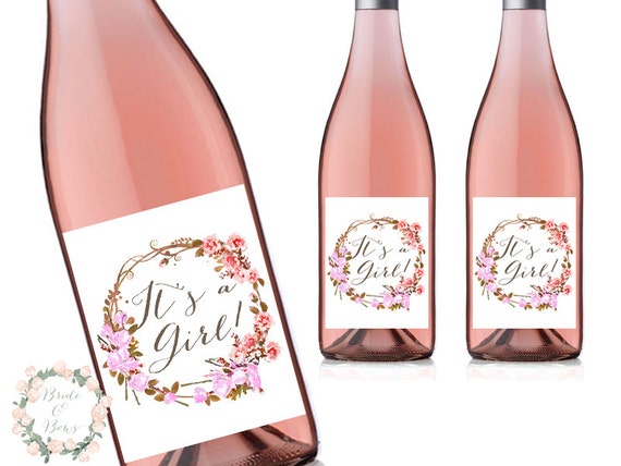 Printable Wine Bottle Labels Bridal Shower Wine Decoration Etsy