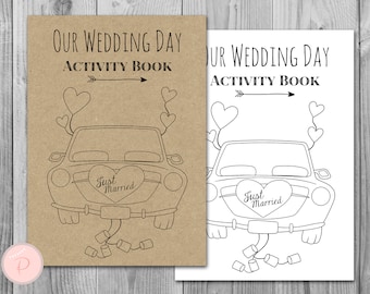 Wedding Kids Activity Book and Coloring, Wedding Kids Table Activities, Wedding Kids Activity Pack, Coloring Book, Wedding Kids Table TG00