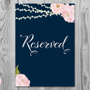 Reserved sign, Wedding Reserved seating sign, Reserved table sign, Wedding sign, Printable sign, Wedding decoration sign TH65