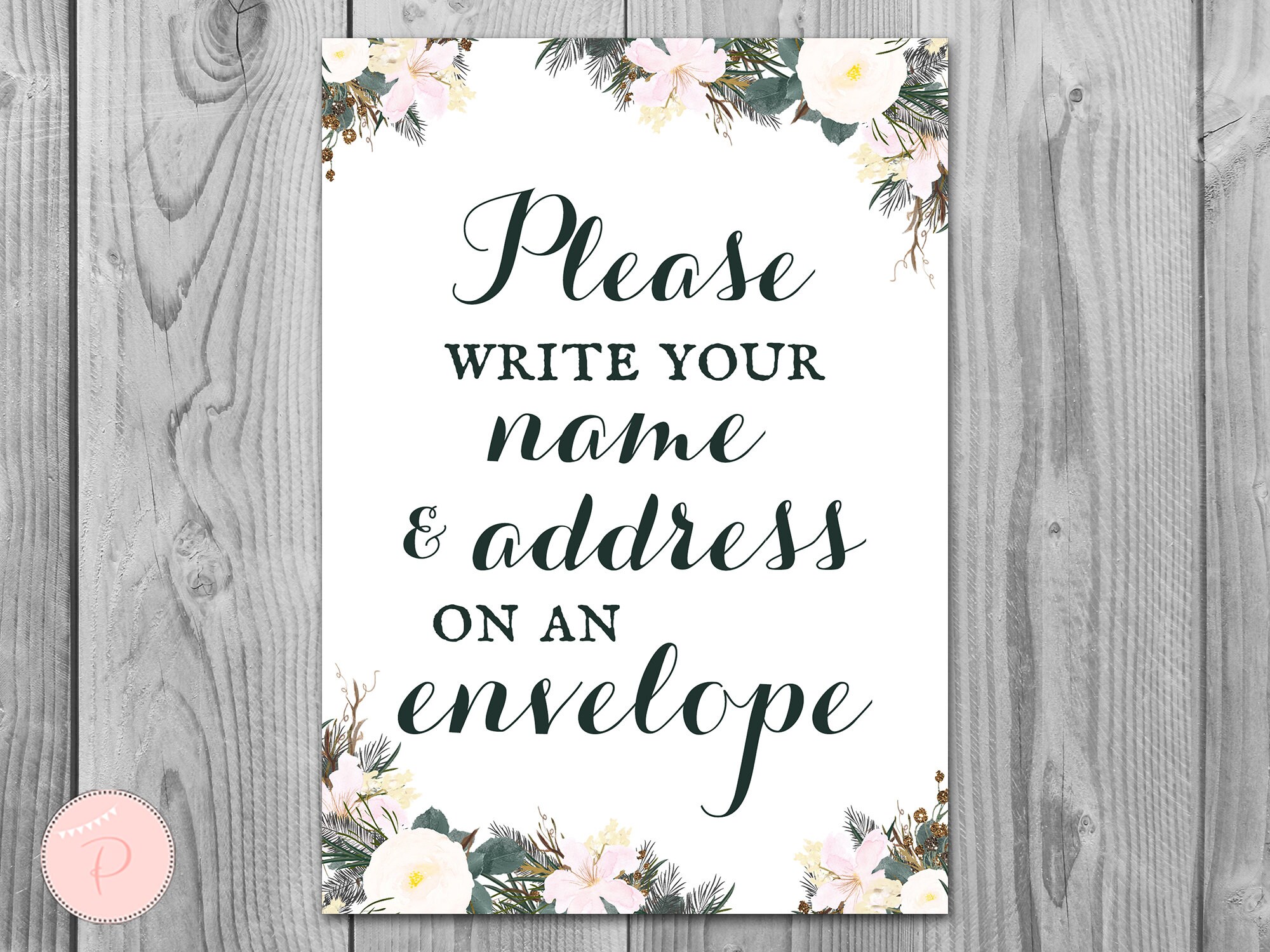 Wedding Thank You Return Address Write Your Name and Address Etsy UK