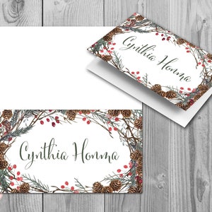 Pinecone 50 Descargar Archivo Invierno Navidad Tarjetas de Nombre de Boda, Pinecone Nombre Etiquetas Imprimibles, Tarjetas de Estilo de Tienda, Tarjetas de Lugar de Boda TH58 WR54