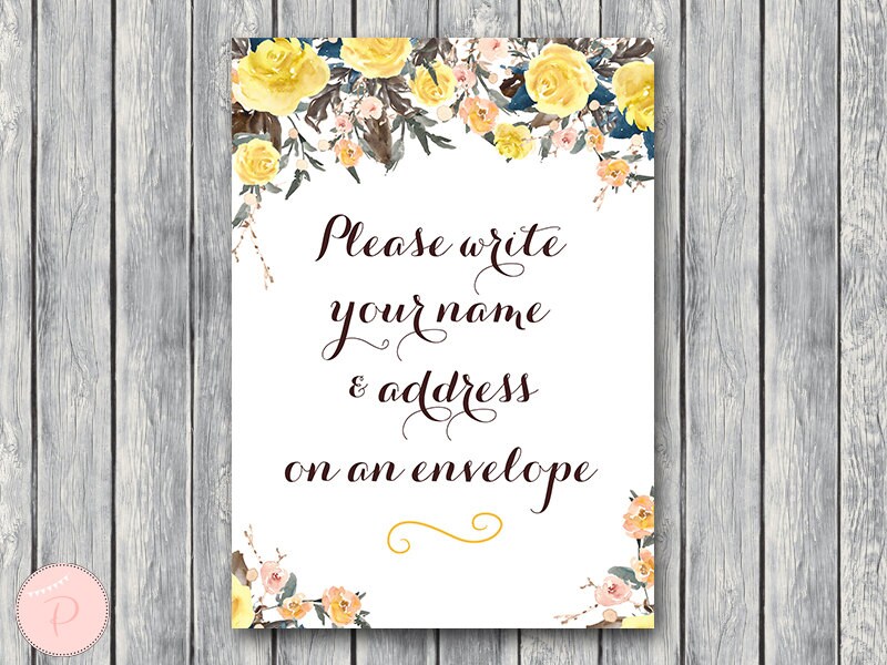 wedding thank you return address write your name and