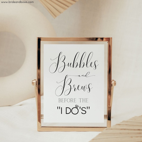 Bubbles and Brews Bridal Shower Decorations Etsy