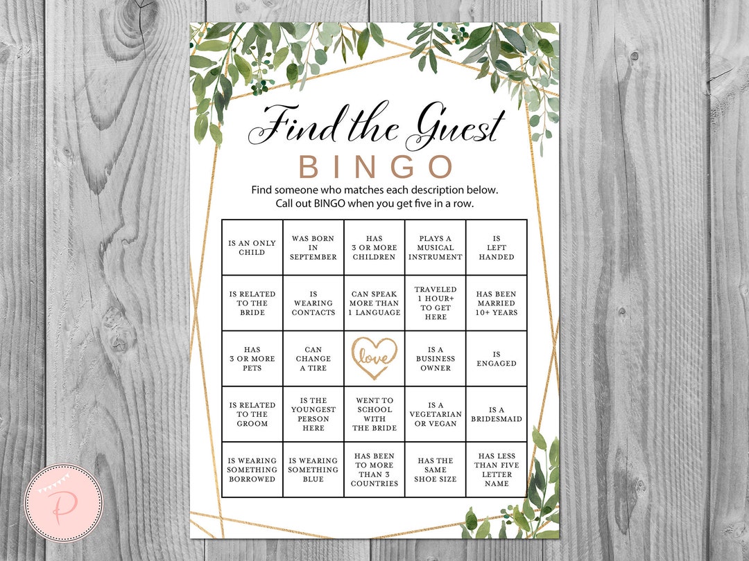 greenery-find-the-guest-bingo-cards-printable-coed-bridal-shower-bingo-ice-breaker-bingo-game-ice-breaker-bridal-shower-game-th93-etsy for Find The Guest Free Printable Pdf Greenery Find the Guest Bingo Cards, Printable Coed Bridal Shower Bingo, Ice Breaker Bingo Game, Ice Breaker Bridal Shower Game, TH93 - Etsy for Find The Guest Free Printable Pdf
