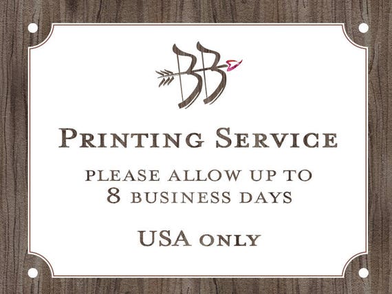 PRINTING SERVICE - add on - One Sided Printing ( WD67 TH61 TH59 TH68 TH22 TH74 WD83 TH93 TH13 )