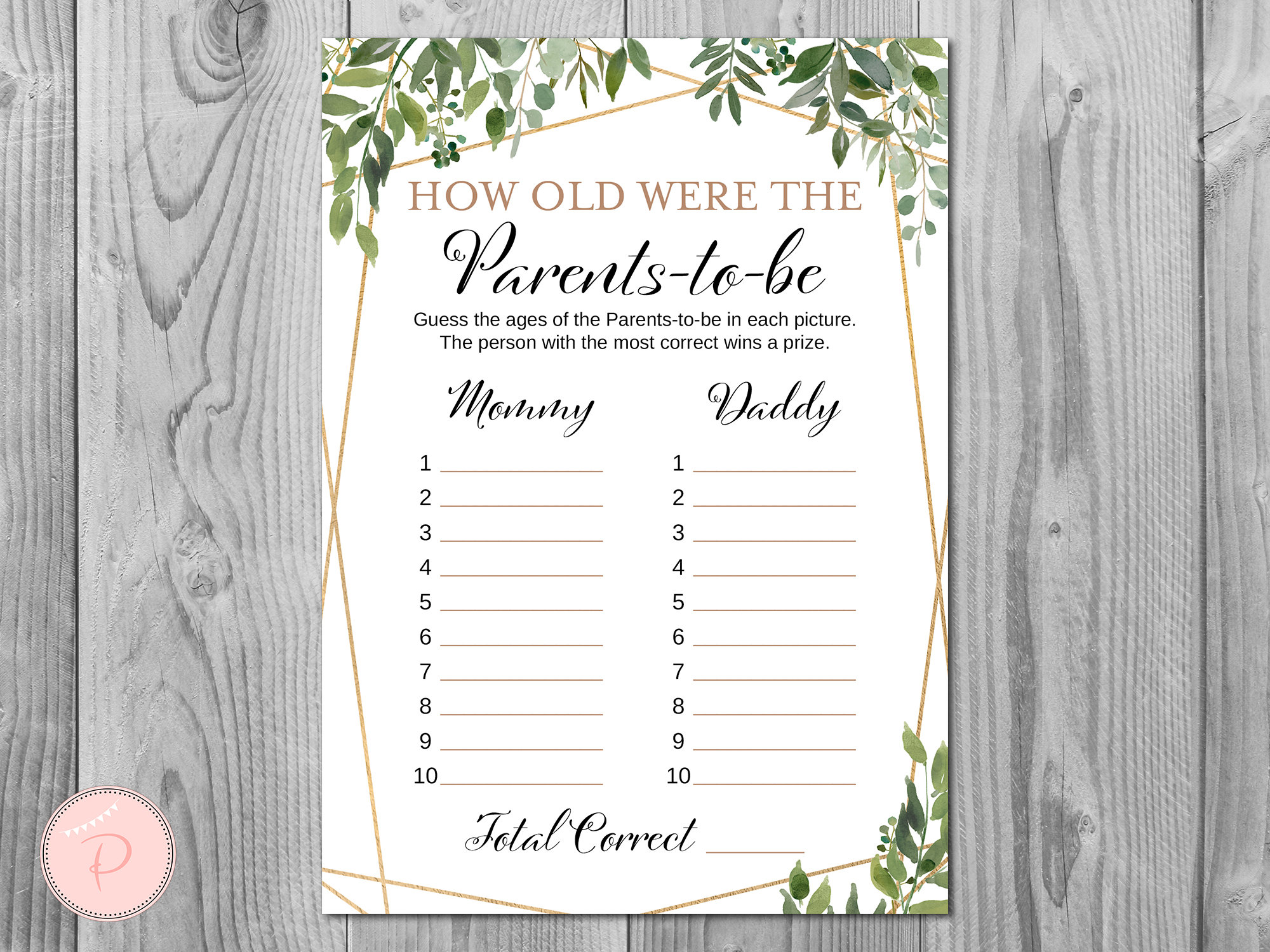 Guess the age top baby shower game