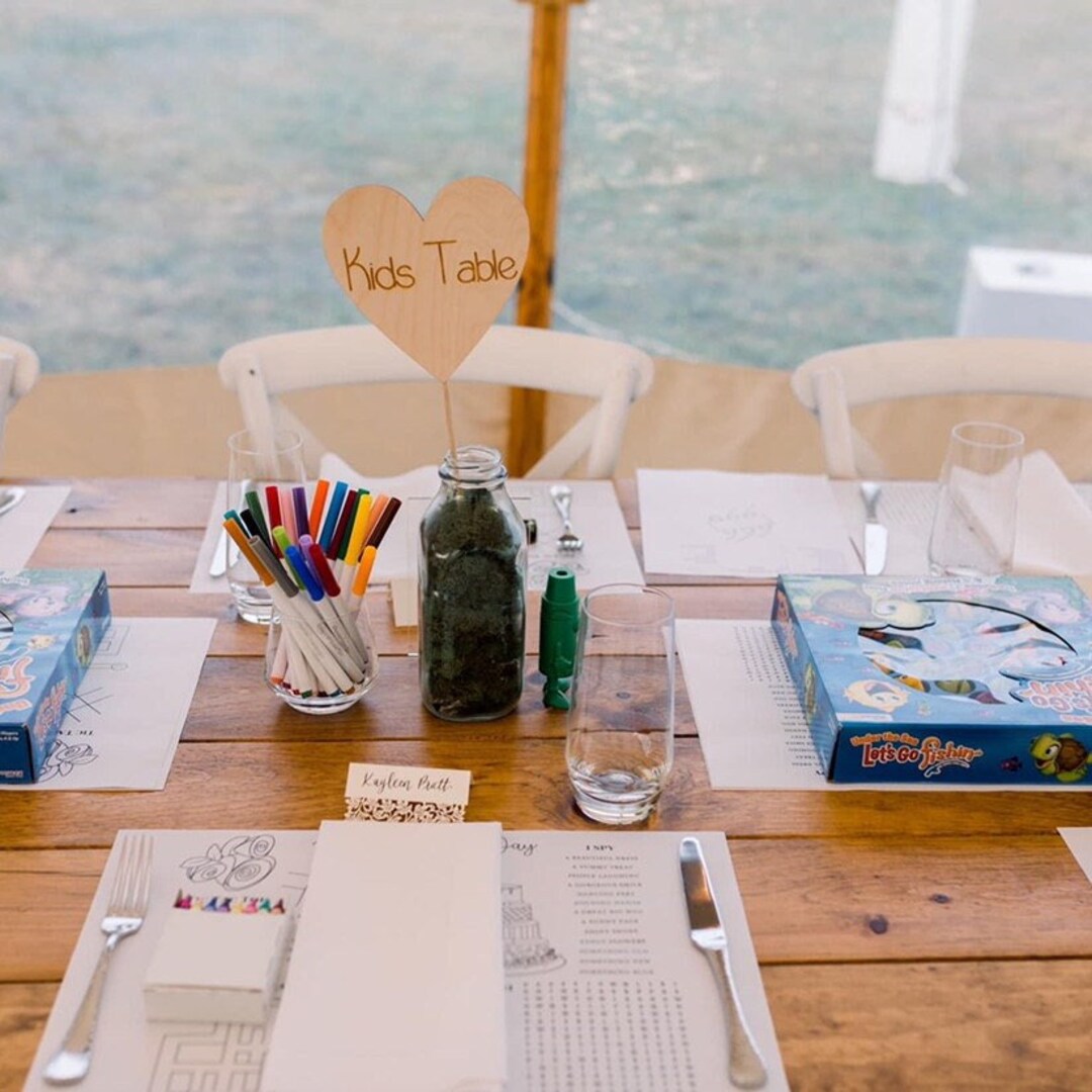 Wedding Kids Activity and Coloring Mat Wedding Kids Table - Etsy