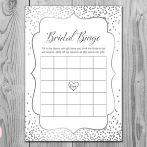 Tarjetas de bingo de despedida de soltera de boda, bingo de novia, bingo de artículos de regalo, juego de fiesta de gallinas, despedida de soltera imprimible, descarga instantánea wd92 TH64
