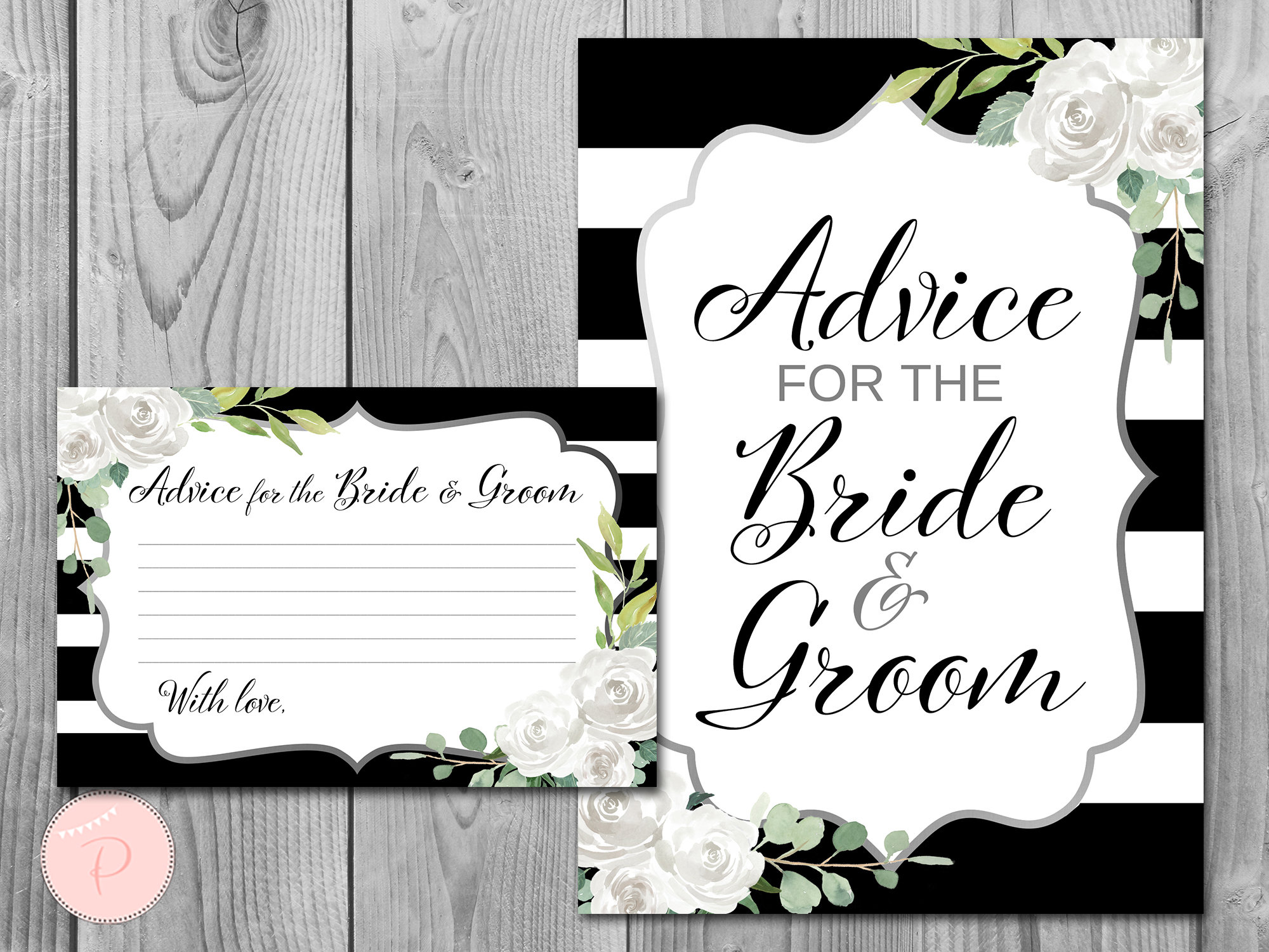 Advice For The Bride Sign Printable