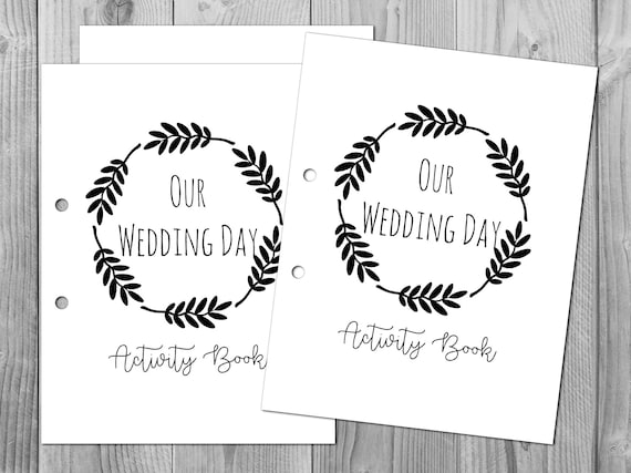 Wedding Kids Activity Book and Coloring, Wedding Kids Table Activities, Wedding Color Book Children Activity Sheet Printable, Kids Maze TG00