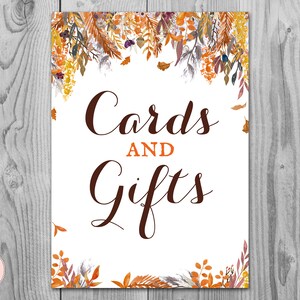 Herbst Herbst Karten und Geschenke Zeichen, Download, Dekoration druckbare Zeichen, Hochzeit Danke Zeichen, Verlobungsfeier Danke Zeichen WD84 TH47