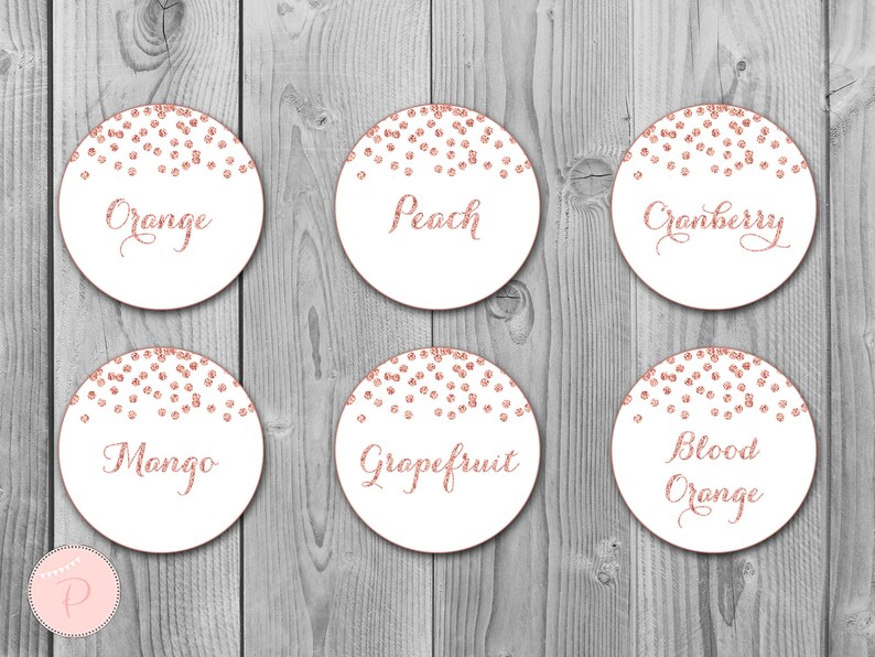 Rose Gold Mimosa Bar Sign With Juice Tags Bubbly Bar Sign - Etsy