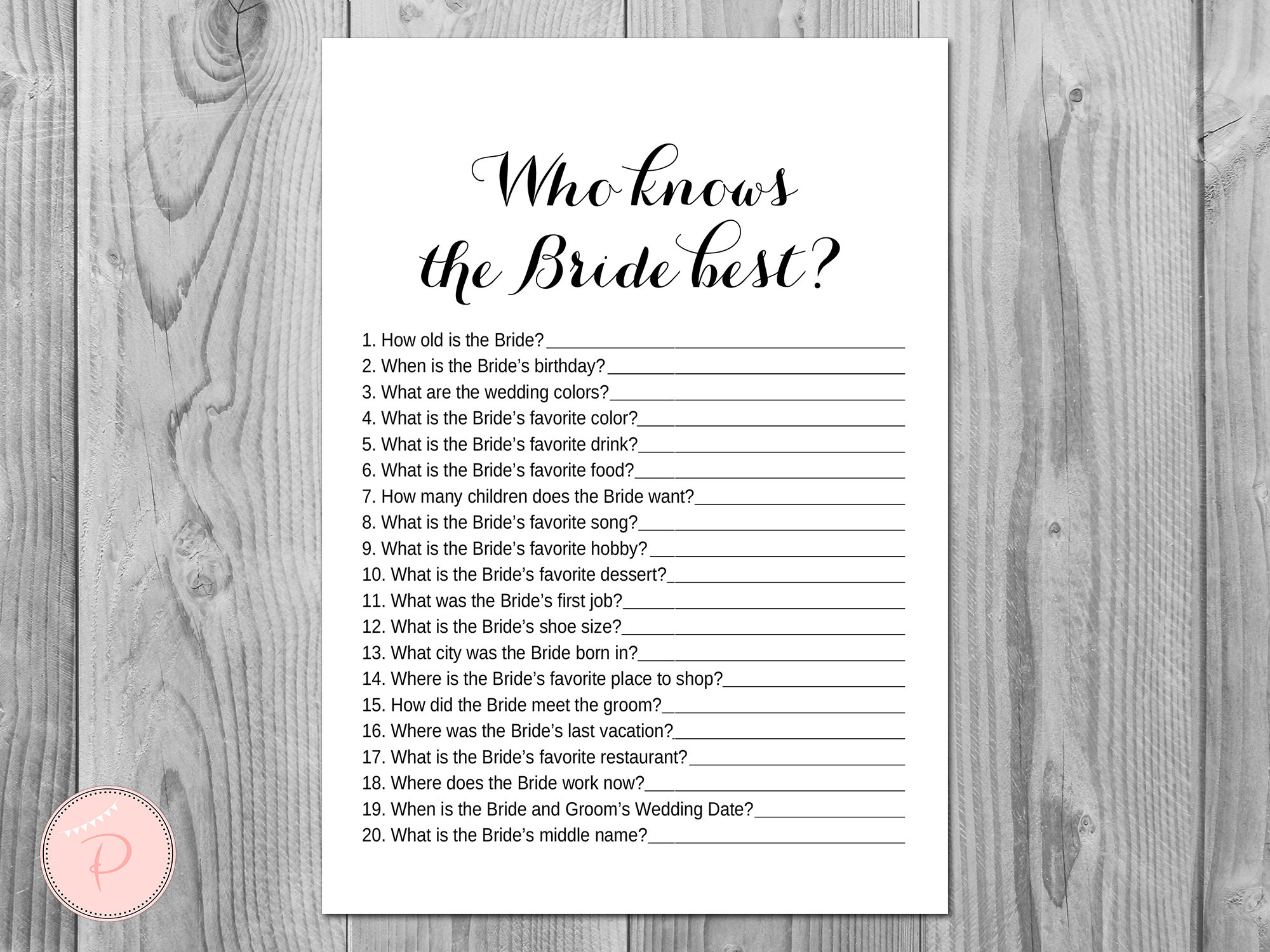 ¿Qué tan bien conoces el juego de la novia, quién conoce mejor a la novia,  el juego de despedida de soltera, los juegos de despedida de soltera TH00?, image size:2000x1500