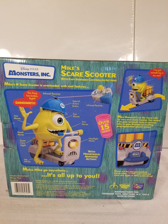 Buy 1st Generation 2001 NRFB Monster's Inc.mike's Scare Scooter. Original  From Year of Movie. Free Shipping. Aprox 12 Inches. Online in India - Etsy