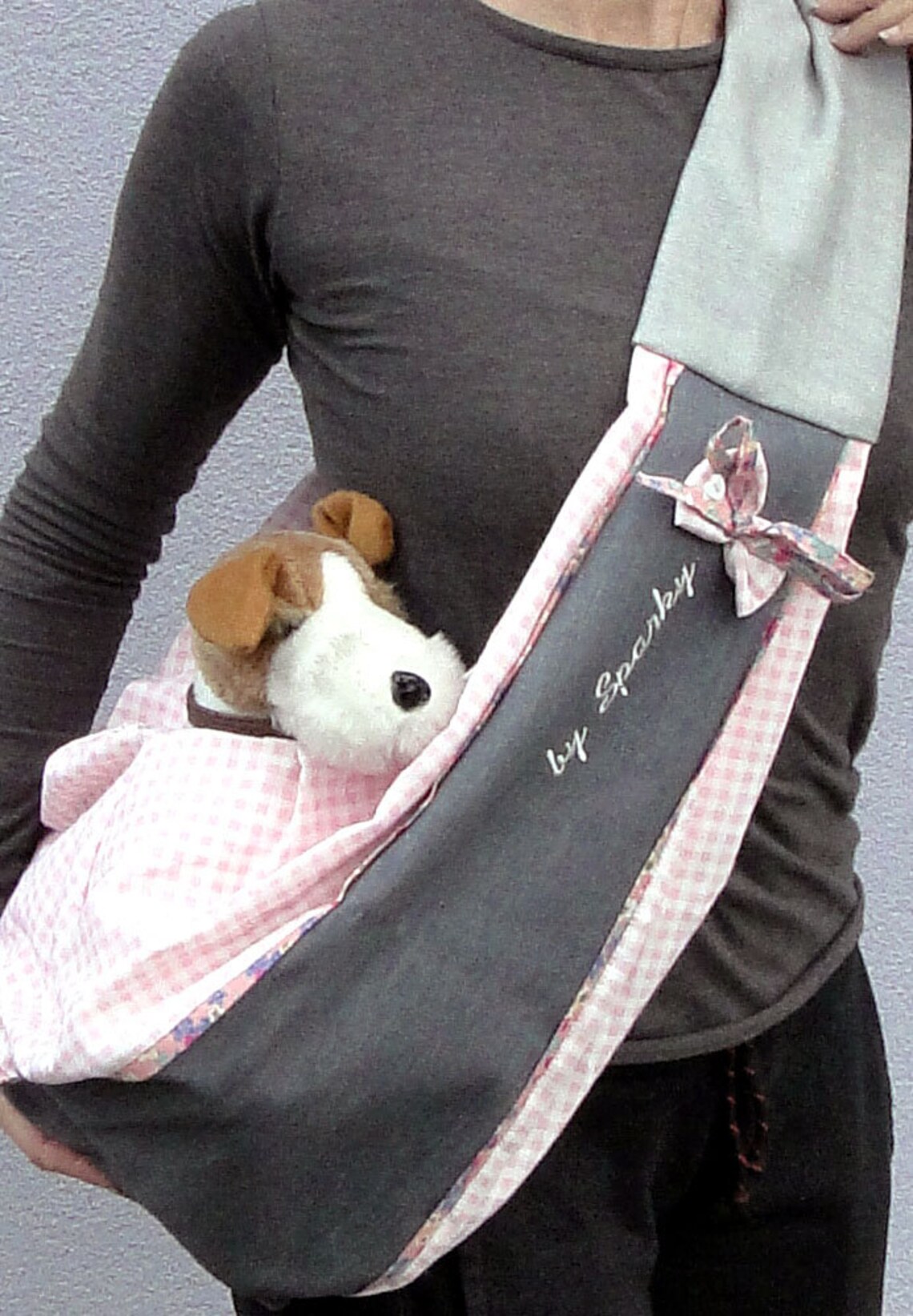 Small Dog Sling Carrier SAN SEBASTIAN ROSE Etsy UK
