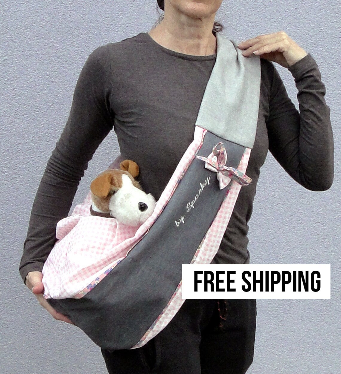 Small Dog Sling Carrier SAN SEBASTIAN ROSE Etsy UK
