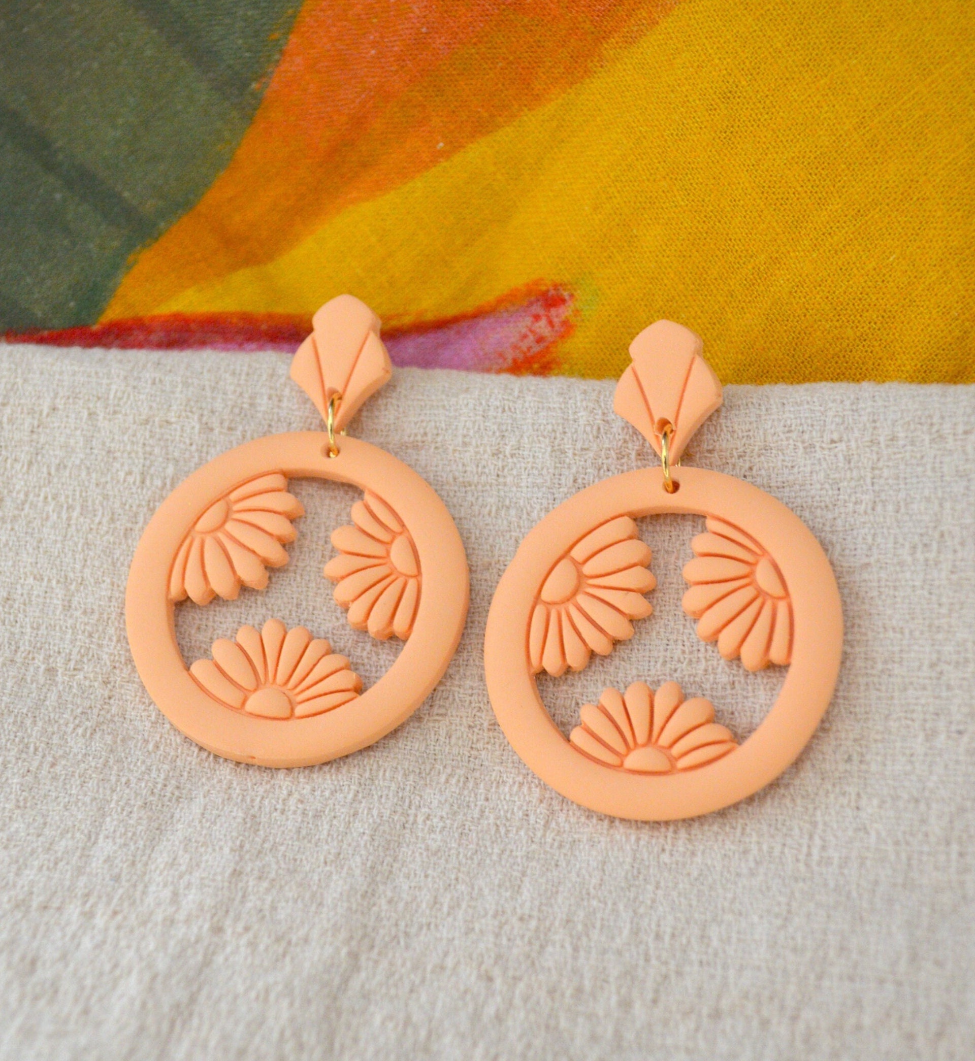 La Playa Earrings in Terracotta La Playa Earrings in Terracotta