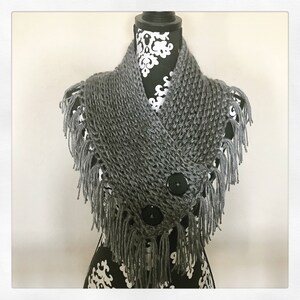 Crochet bandana cowl pattern