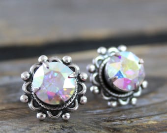 Sadie Green's Victorian Large Crystal Stud Earrings