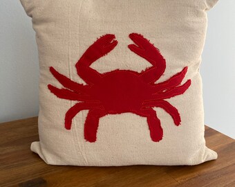 red crab pillow
