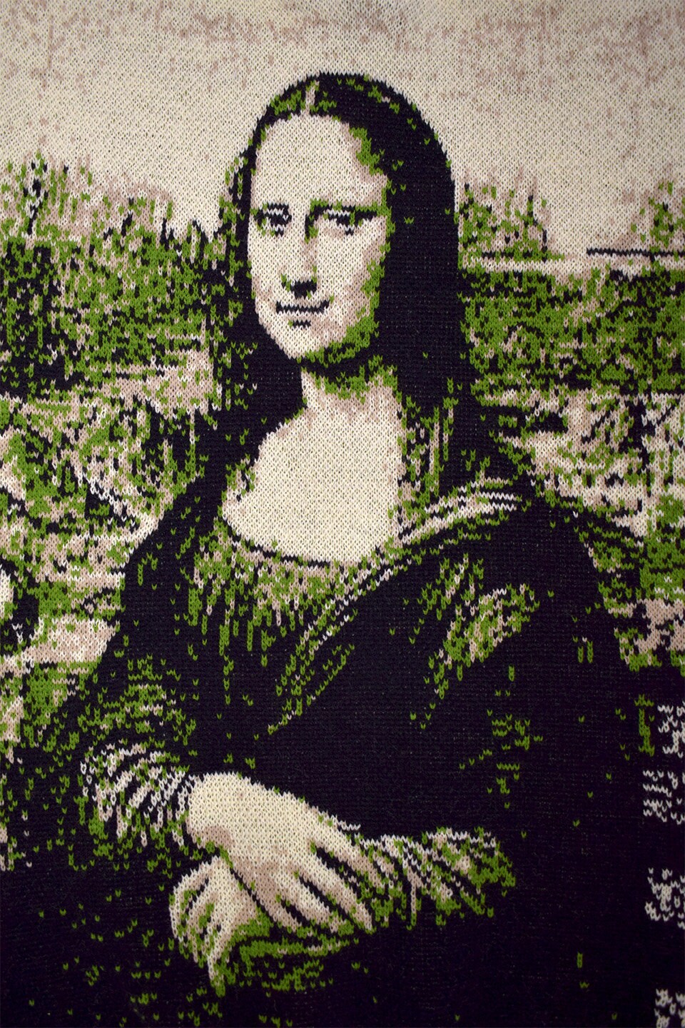 Mona Lisa Knit Sweater – Da Vinci Art, Unisex Acrylic Pullover - Etsy