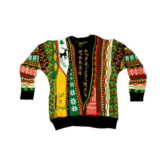 80s Throwback Ugly Christmas Sweater Festive Knit Unisex - Etsy