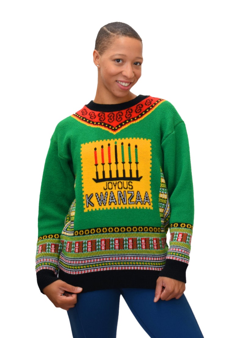 Ugly Kwanzaa Holiday Sweater Unisex Knit Top Hoiday Gift | Etsy