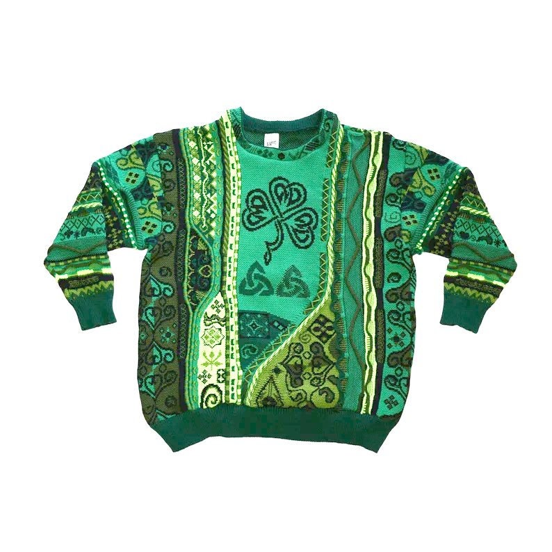 St. Patrick's Day Knit Sweater - Unisex Irish Pride Sweater, Holiday Gift