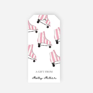 Personalized Roller Skates Gift Tags | Gift Wrapping | Family Gift Tags | Skating Party Gift Tags | Custom Gift Tags | Retro Skating Gift |