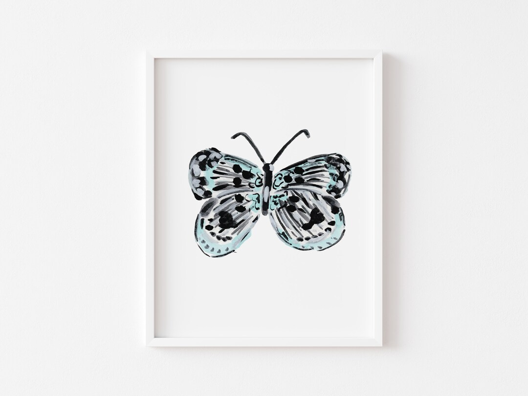 Butterfly Watercolor Painting Butterfly Art Print Butterfly Painting
