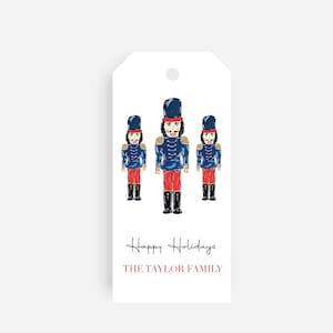 Personalized Nutcracker Christmas Gift Tags | Gift Wrapping | Family Gift Tags | Personalized Holiday Gift Tags | Custom Gift Tags |