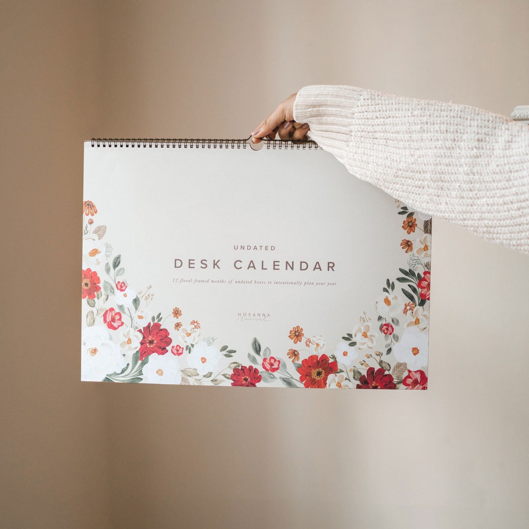 Hosanna Revival Undated Desk Calendar Etsy