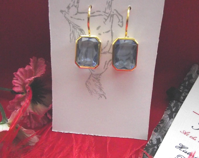 E-0633 - Dolley Madison Reproduction Earrings - Museum Reproductions, Georgian Earrings, Regency Earrings, Jane Austen Earrings