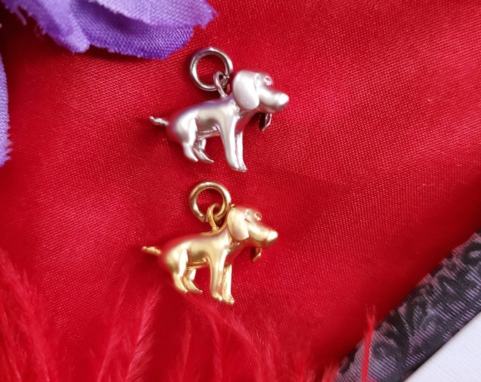 PE-0020D - Doggie Pendant - Dog Charm, Doggie, Puppy, Pendant