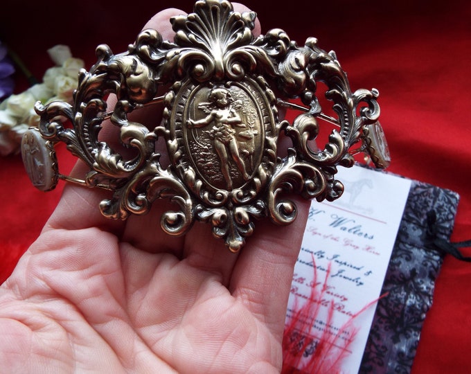 T-0028A - Cherub and Lady of the Forest Regency Tiara, Georgian Tiara, Regency Coronet, Princess Josephine, Diadem